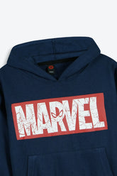 Boys Blue MARVEL Hoodie  ( Fleece)